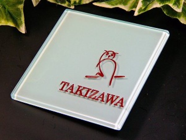 画像5: ガラス表札 ホワイト貼り付けタイプ (5)